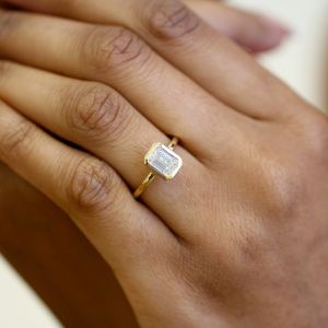 emerald cut diamond engagement ring dublin ireland ronan campbell designyard