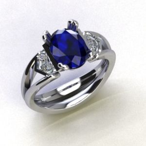 ronan campbell custom made diamond engagement ring sapphire designyard