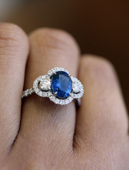 ronan campbell platinum yellow gold oval blue sapphire diamond engagement ring designyard contemporary jewellery gallery dublin ireland