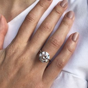 6ct round brilliant diamond engagement ring ronan campbell designyard dublin ireland