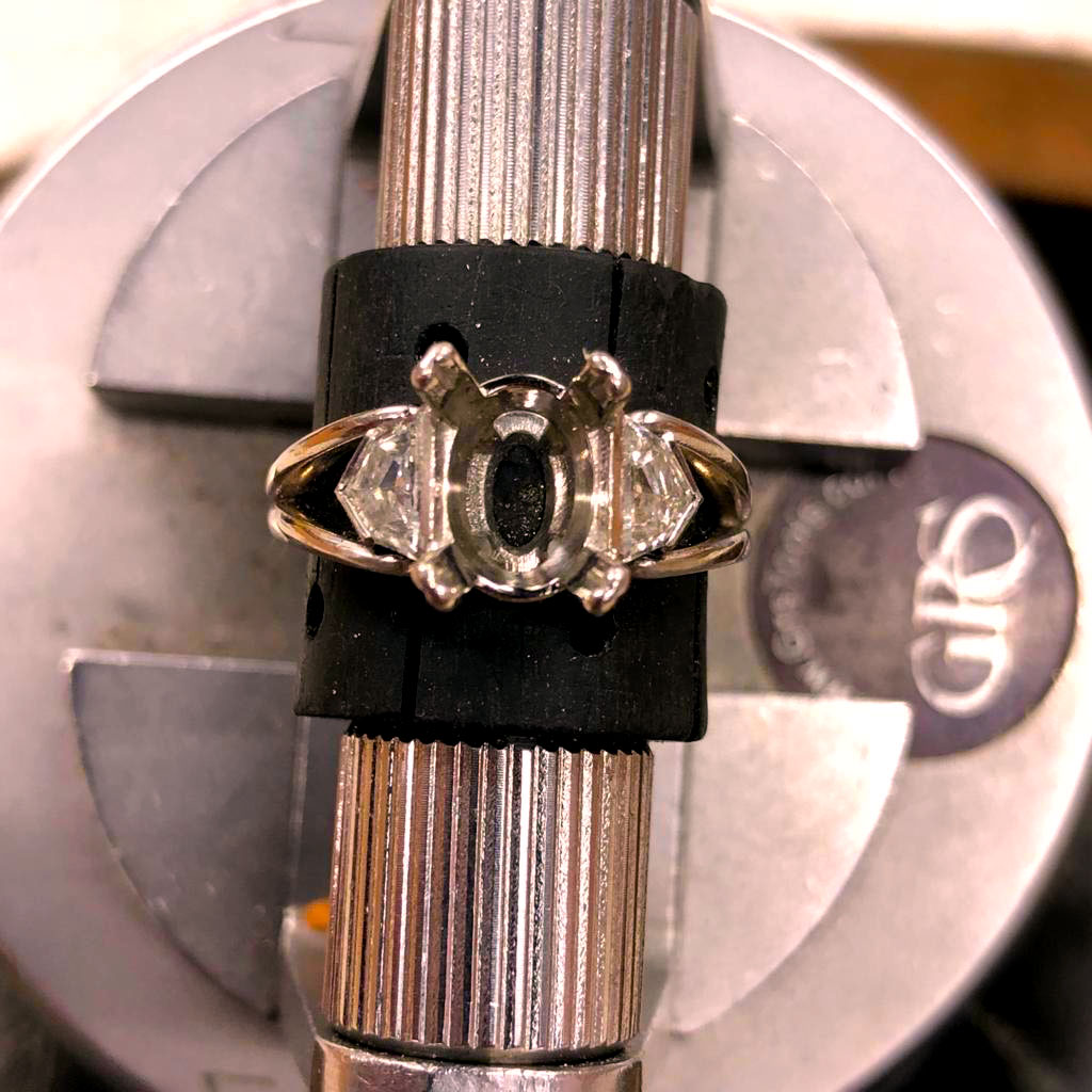 engagement rings custom made by ronan campbell bespoke sapphire diamond designyard dublin ireland