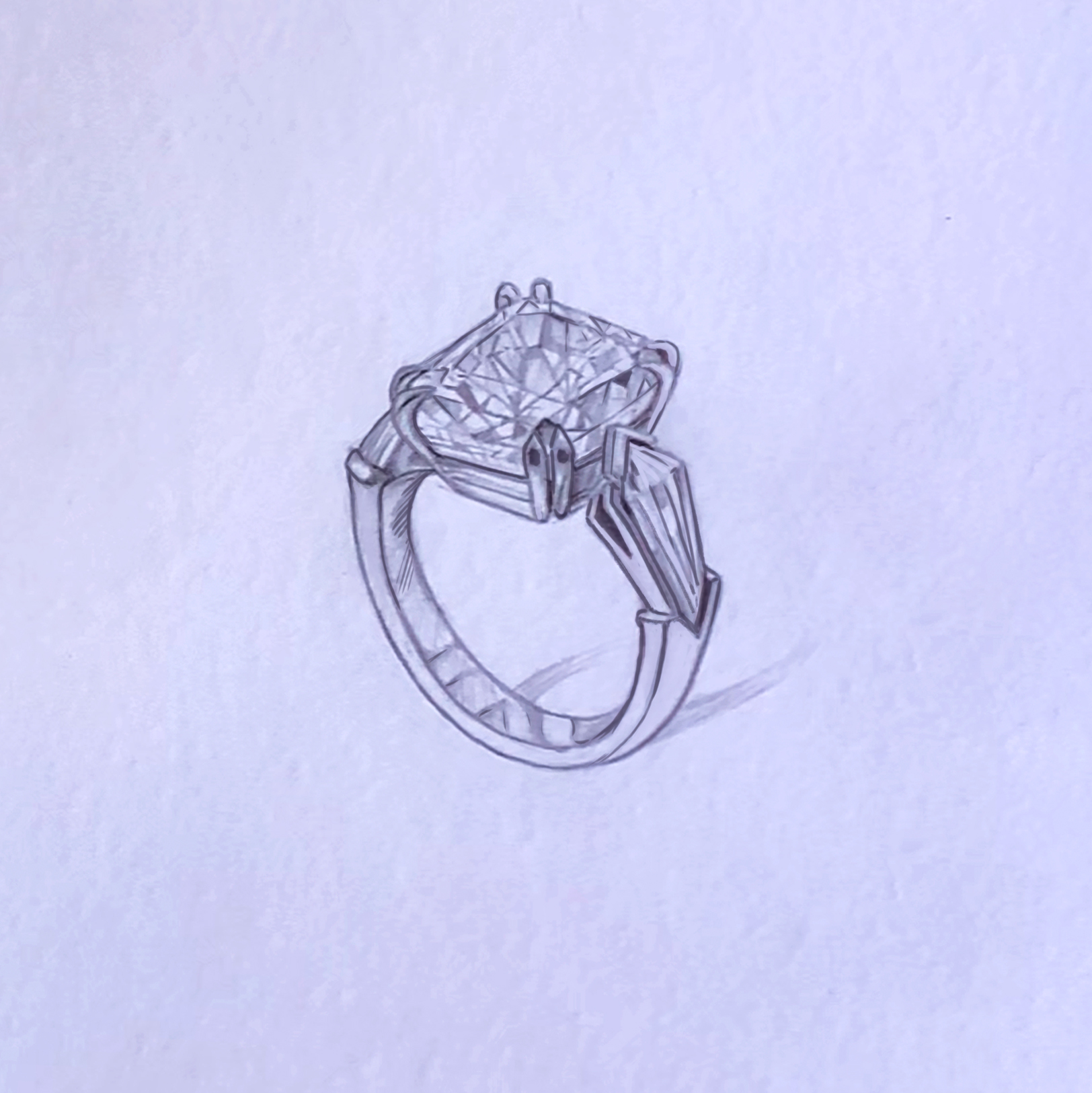 Diamond Ring Drawing Sketch  Drawing Skill